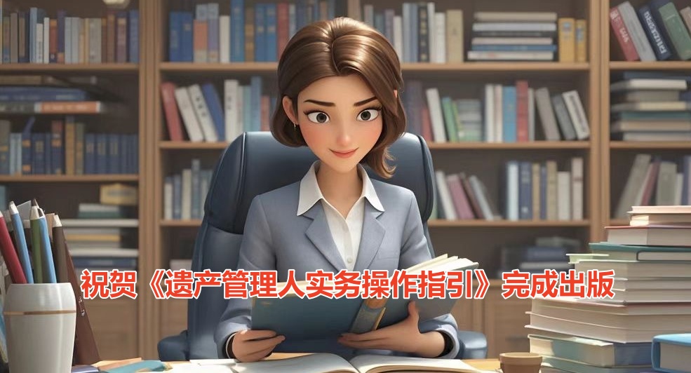 陈凯个人出书《遗产管理人实务操作指引》完成出版